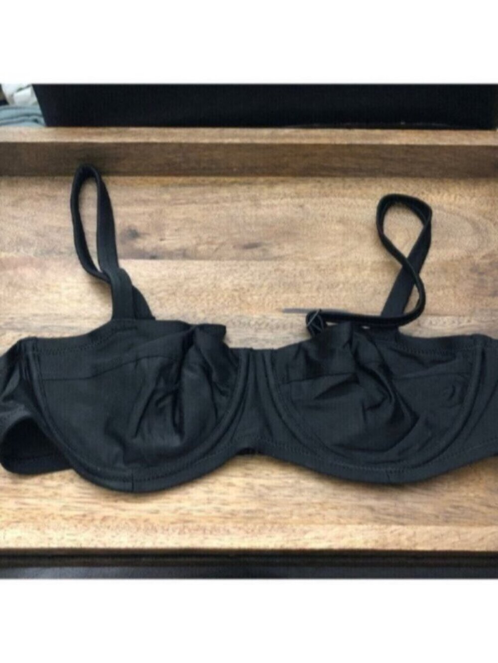 aerie Black Underwire Bikini Top